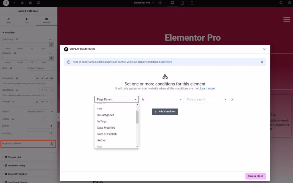 elementor-display-conditions-volby-1