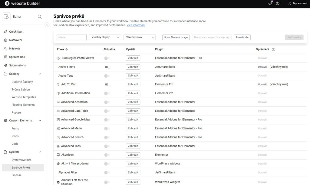 elementor-správce-prvků